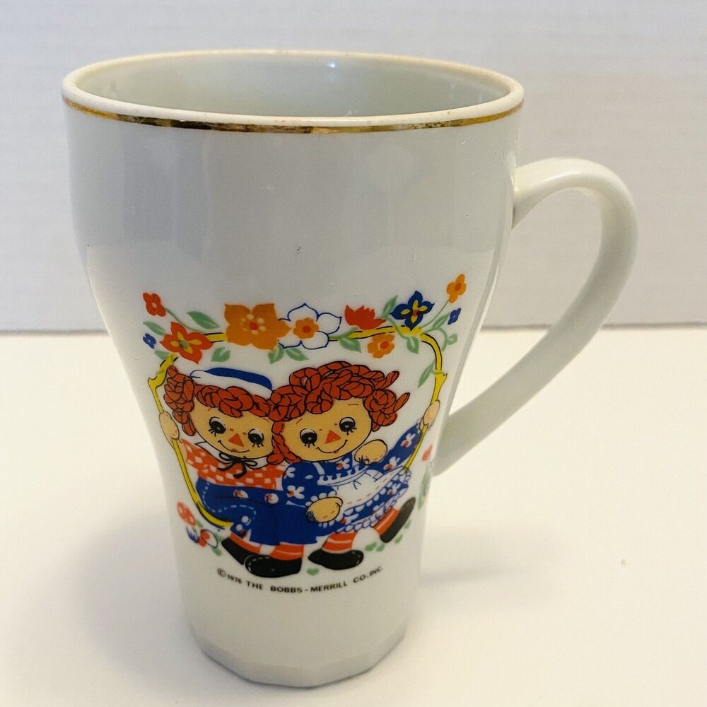 Raggedy Ann and Andy Mug Cup Vintage